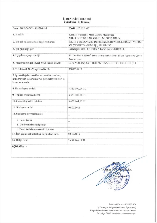YEŞİLOVA ORTAOKUL BİNASI ve ÇEVRE TANZİMİ